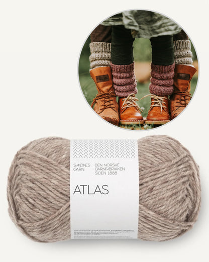 Calluna Socks | Jambières simples en Atlas de Sandnes Garn