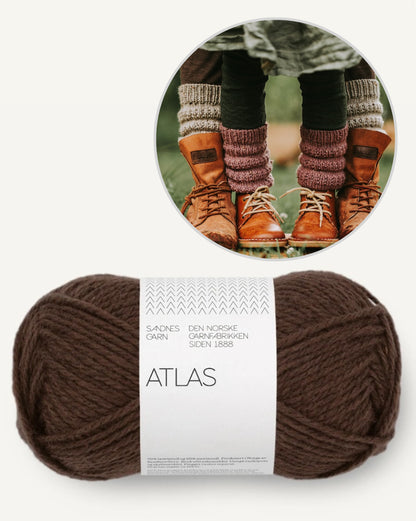 Calluna Socks | Jambières simples en Atlas de Sandnes Garn