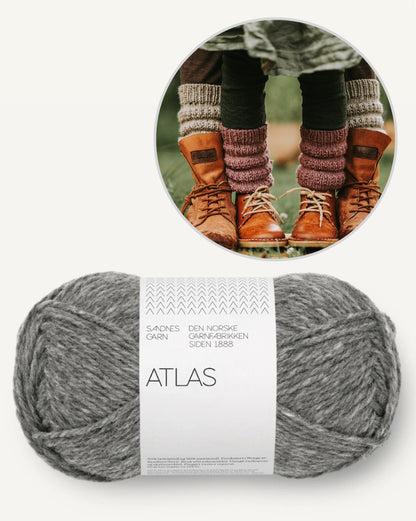 Calluna Socks | Jambières simples en Atlas de Sandnes Garn