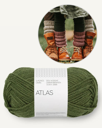 Calluna Socks | Jambières simples en Atlas de Sandnes Garn