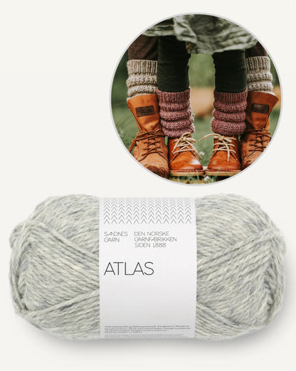 Calluna Socks | Jambières simples en Atlas de Sandnes Garn
