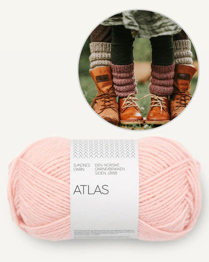 Calluna Socks | Jambières simples en Atlas de Sandnes Garn