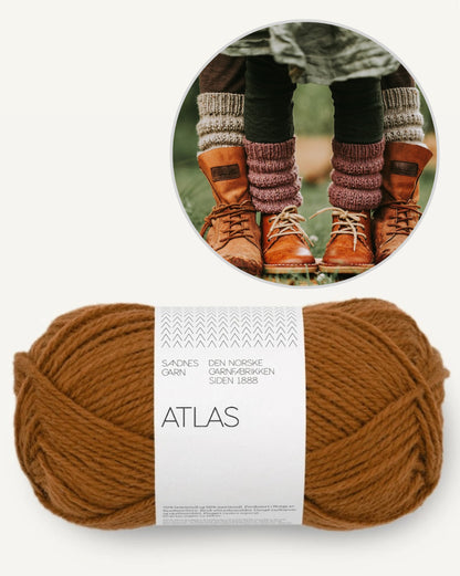 Calluna Socks | Jambières simples en Atlas de Sandnes Garn