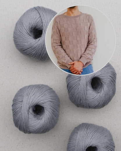 Camilo Pullover | fint skakternet mønster i Cumbria fra Pascuali