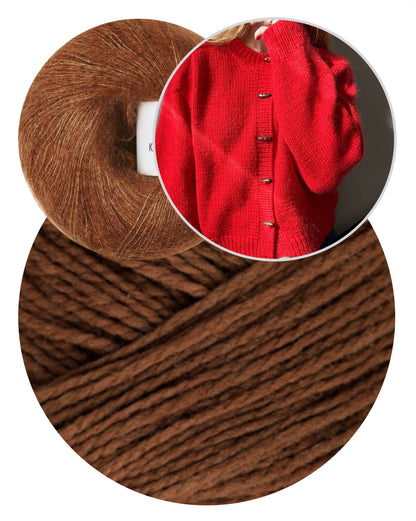 Cardigan No. 9 | klassisch und für jeden Tag aus Woolia und Soft Silk Mohair