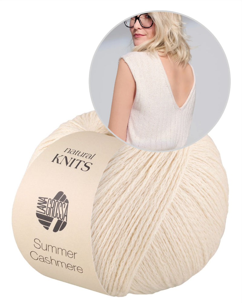 Càs Shirt | lässiger V-Ausschnitt aus Summer Cashmere von Lana Grossa