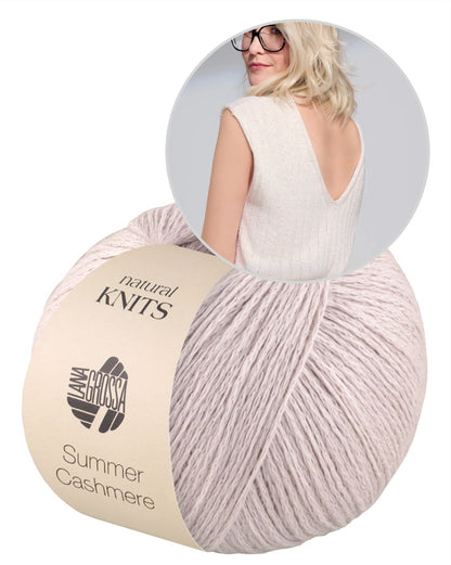 Càs Shirt | lässiger V-Ausschnitt aus Summer Cashmere von Lana Grossa