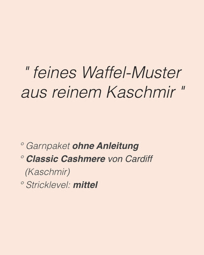 Le polo gaufré en cachemire | Tissu gaufré en cachemire classique de Cardiff
