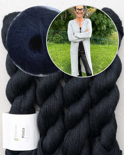 Catelyn Cardigan | casual simple coat from Pinta and Mohair Bliss by Pascuali