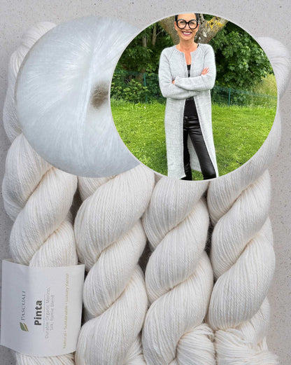 Catelyn Cardigan | casual simple coat from Pinta and Mohair Bliss by Pascuali