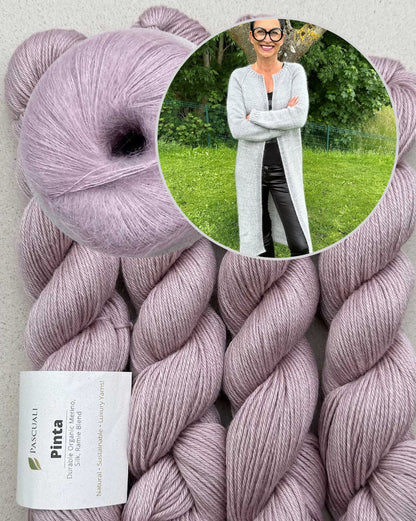 Catelyn Cardigan | casual simple coat from Pinta and Mohair Bliss by Pascuali