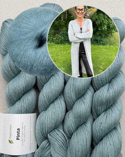Catelyn Cardigan | casual simple coat from Pinta and Mohair Bliss by Pascuali