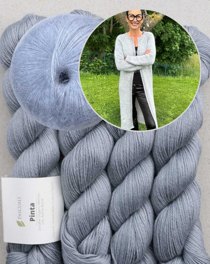 Catelyn Cardigan | casual simple coat from Pinta and Mohair Bliss by Pascuali