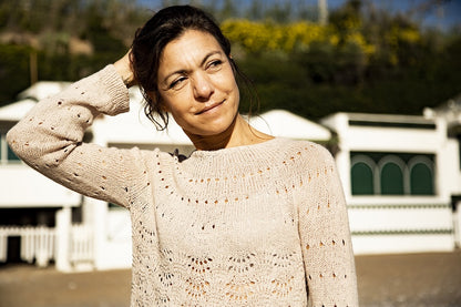 Lovely Sweater | fine shell pattern made from Nepal by Pascuali