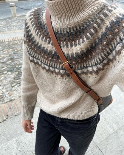 Celeste Sweater | einfacher Norweger mit Peer Gynt von Sandnes Garn
