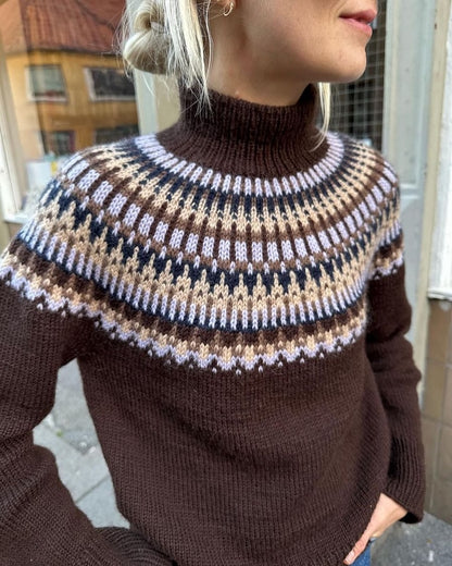 Celeste Sweater | einfacher Norweger mit Peer Gynt von Sandnes Garn