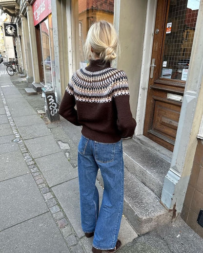 Celeste Sweater | einfacher Norweger mit Peer Gynt von Sandnes Garn
