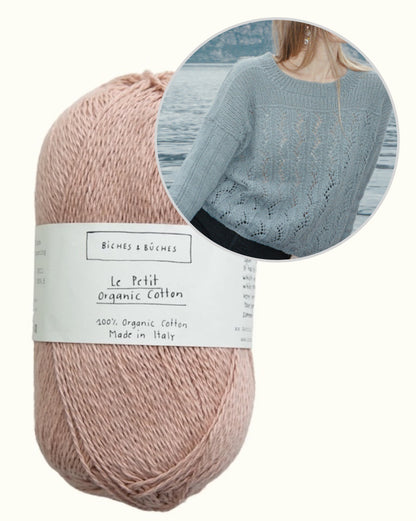 Celia Blouse | casual summer sweater made from Le Petit Organic Cotton by Biches & Bûches