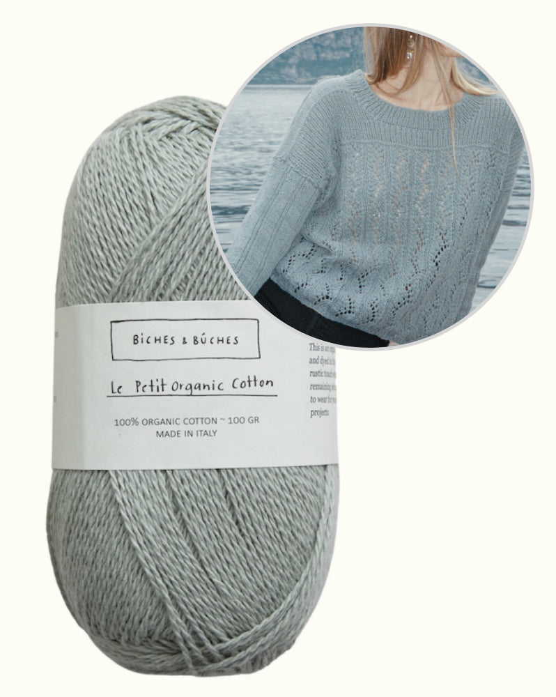 Celia Blouse | casual summer sweater made from Le Petit Organic Cotton by Biches & Bûches