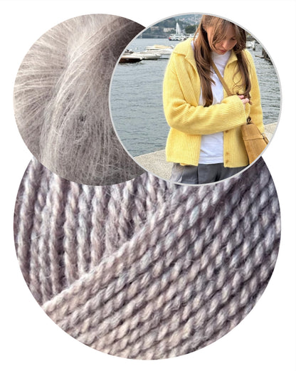 Chantal Collar Cardigan von Moreca Knit mit Wild & Soft und Kid Seta von Gepard Garn 13