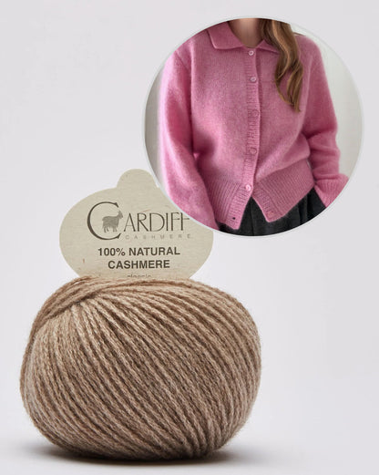 Charlie Cardigan | Extrêmement doux en Classic Cashmere de Cardiff