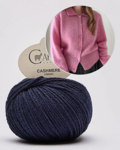 Charlie Cardigan | Extrêmement doux en Classic Cashmere de Cardiff