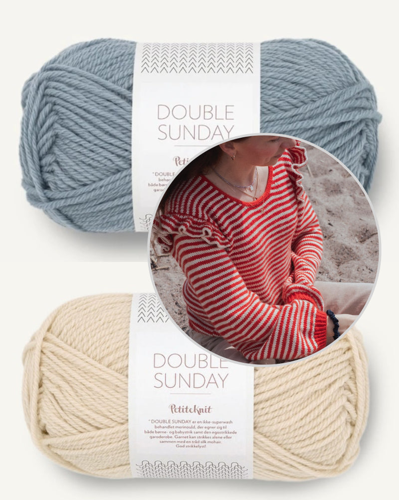 Kutovakika Chicka Cherry Sweater mit Double Sunday von Sandnes Garn 18