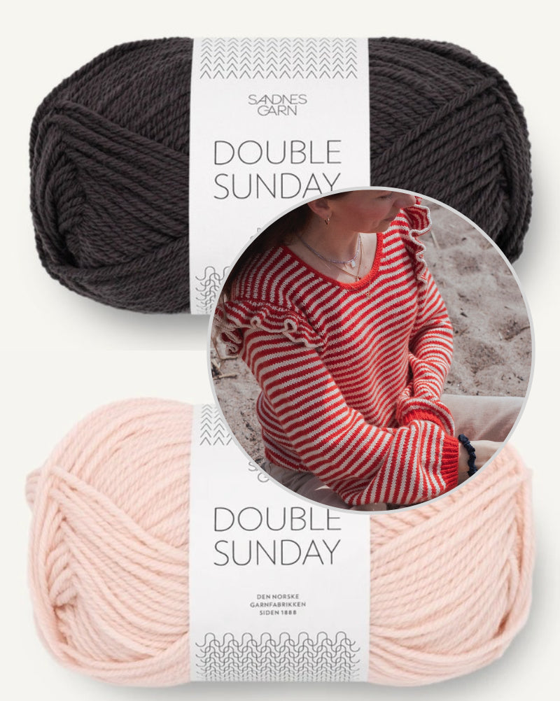 Kutovakika Chicka Cherry Sweater mit Double Sunday von Sandnes Garn 19
