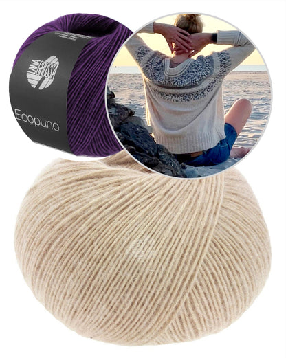 Chill on a Summer’s Day Sweater | stress-free pattern made from Ecopuno by Lana Grossa