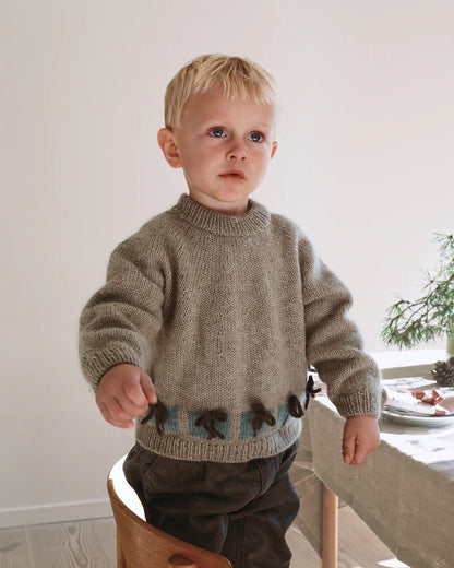 Christmas Morning Sweater Kids | Christmas sweater made of Merino and Soft Silk Mohair by Knitting for Olive