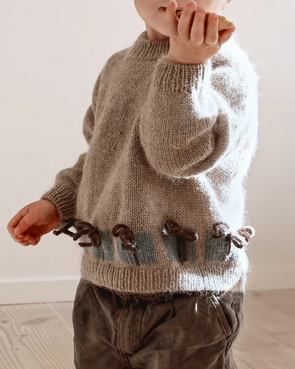 Christmas Morning Sweater Kids | Christmas sweater made of Merino and Soft Silk Mohair by Knitting for Olive