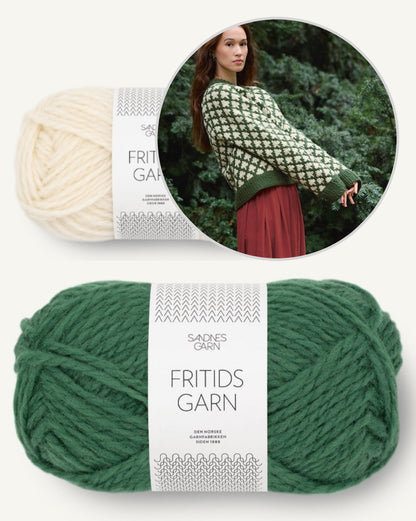 Pull de Noël | douillet et festif en Fritidsgarn de Sandnes Garn