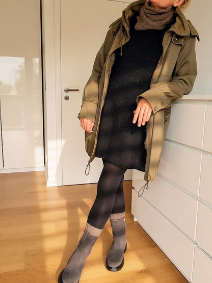 Whisper Dress | abito morbido e setoso in Pinta e Mohair Bliss di Pascuali