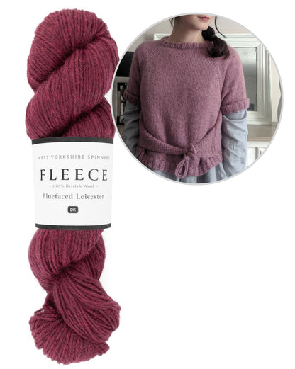 Koszula Closca | z detalem kokardki z polaru Bluefaced Leicester DK od West Yorkshire Spinners