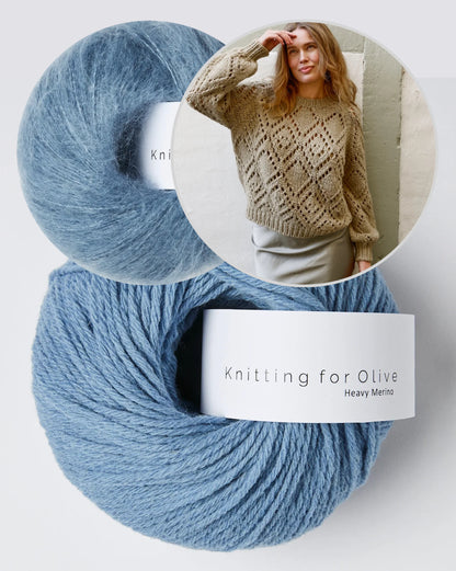 Clotilde Sweater von Knitting for Olive mit Heavy Merino und Soft Silk Mohair 14