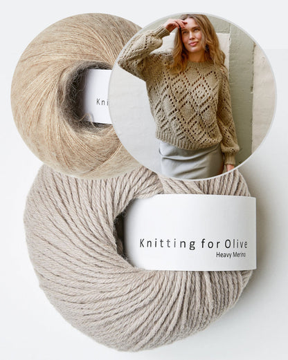 Clotilde Sweater von Knitting for Olive mit Heavy Merino und Soft Silk Mohair 10