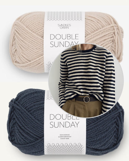 Clovelly Sweater | fantastische Streifen aus Double Sunday von Sandnes Garn