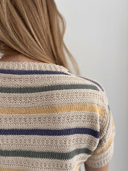 Stornoway Tee | Streifen und Muster aus Line von Sandnes Garn