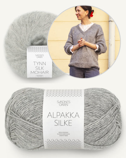 Comfort Zone Sweater | super weich und bequem aus Alpakka Silke und Tynn Silk Mohair von Sandnes Garn