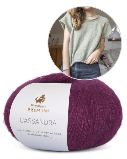 Community KAL Shirt | ultra-light shirt made from Cassandra by Mayflower Denmark