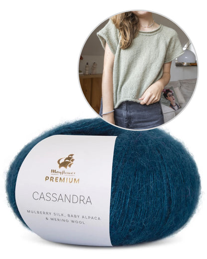 Community KAL Shirt | ultra-light shirt made from Cassandra by Mayflower Denmark