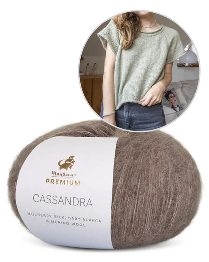 Community KAL Shirt | ultra-light shirt made from Cassandra by Mayflower Denmark