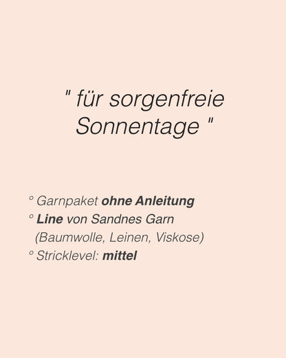 Cornflake Top | sunny top made from Line by Sandnes Garn
