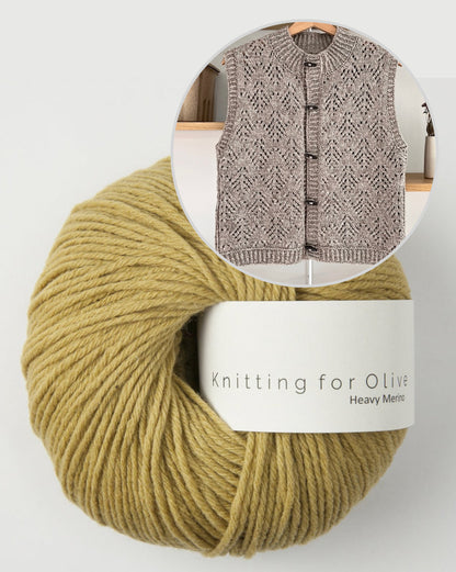 Cosy Hey Ho Vest | Winter pattern made from Heavy Merino by Knitting for Olive