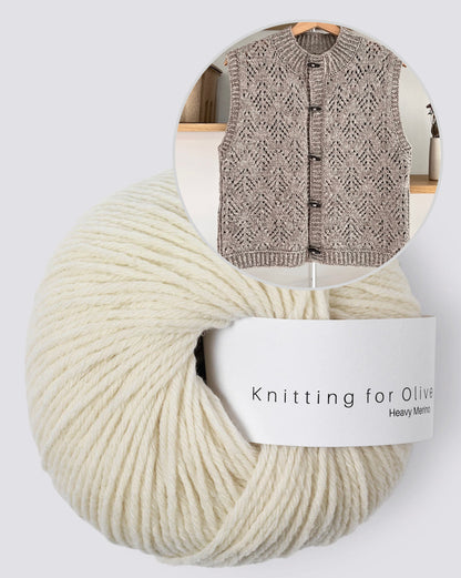 Cosy Hey Ho Vest | Winter pattern made from Heavy Merino by Knitting for Olive