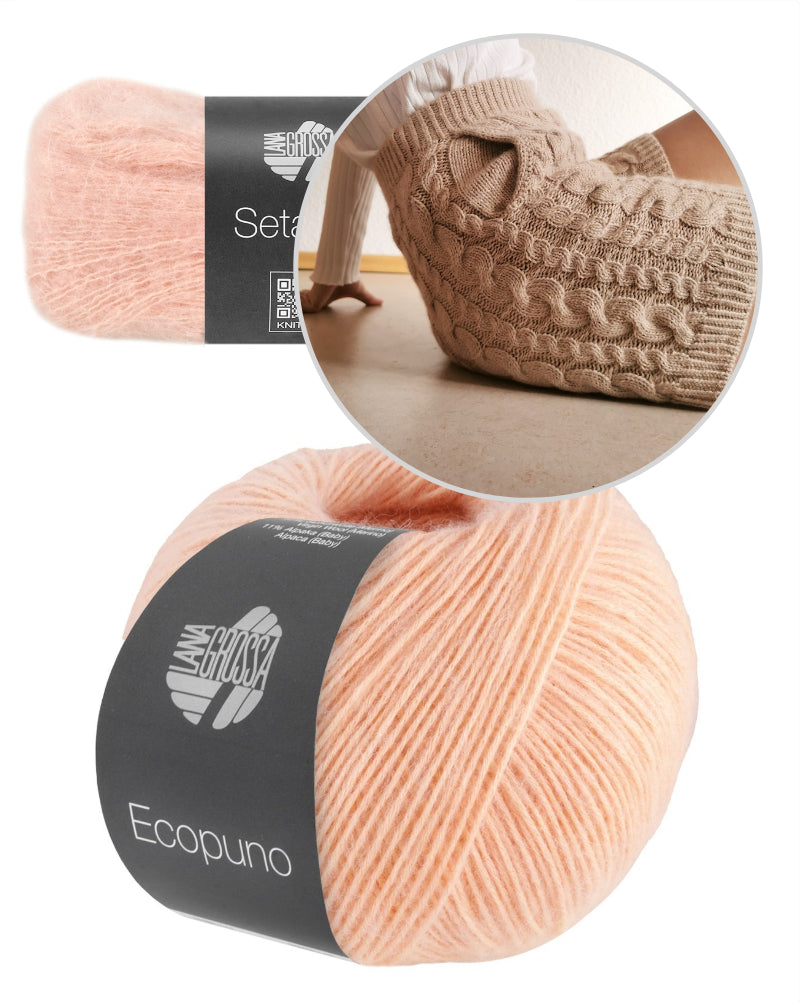 Cozy Cable Shorts von Ann-Kathrin Stoll mit Ecopuno und Setasuri von Lana Grossa 13