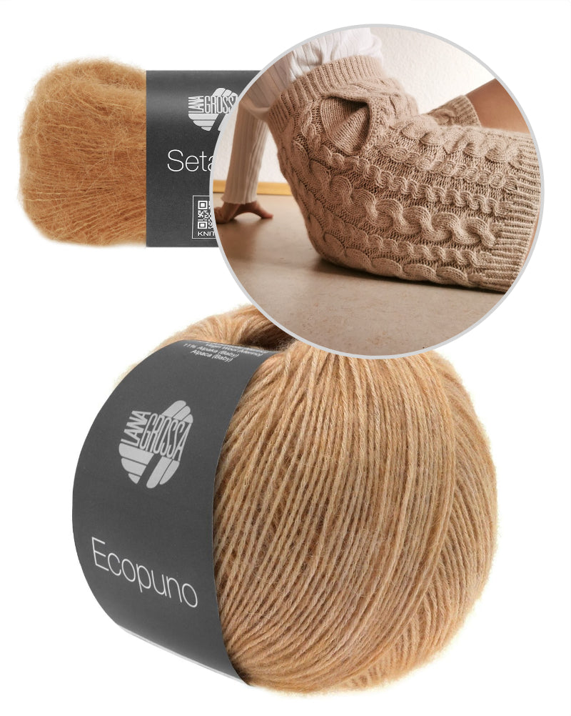 Cozy Cable Shorts von Ann-Kathrin Stoll mit Ecopuno und Setasuri von Lana Grossa 11