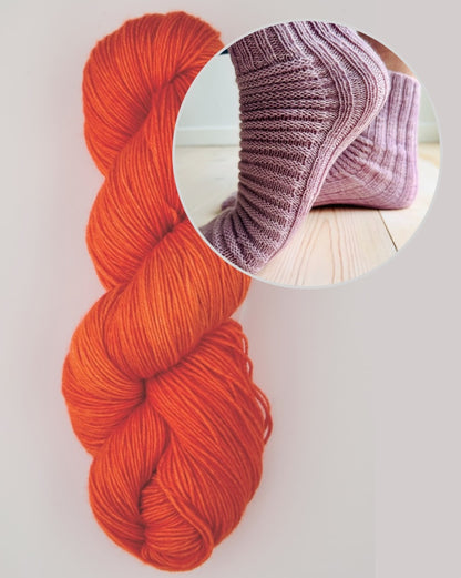 Curly Socks | très simple avec Terra de Symfonie Yarns