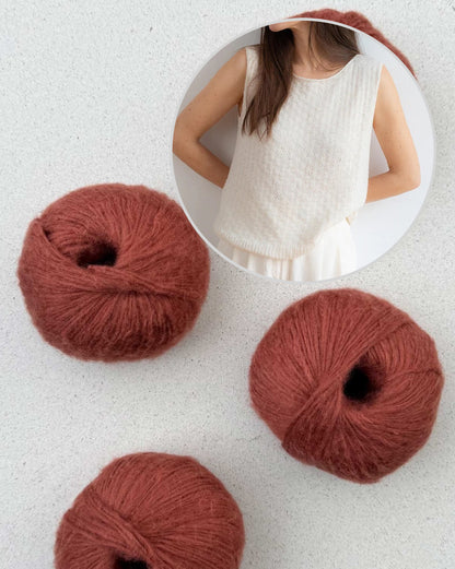 Dandelion Whiff Top | un motif léger en Suave de Pascuali