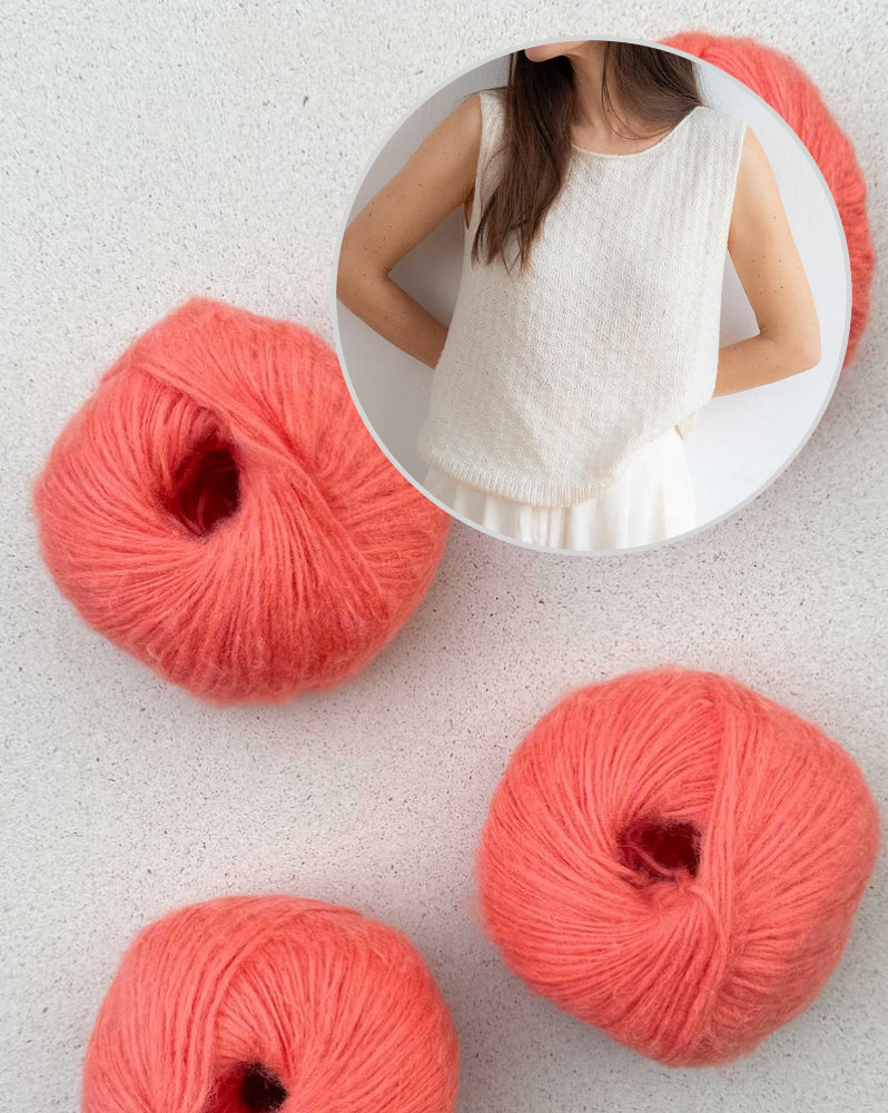 Dandelion Whiff Top | un motif léger en Suave de Pascuali